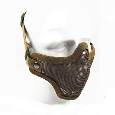 Strike metallvõrgust kolju pool nägu taktikaline mask armee sõjaväe jahi tarvikud alaosale Airsoft paintball maskid