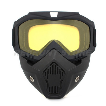 Тактически очила за колоездене, маска, устойчива на UV лъчи, ветроустойчива защита срещу мъгла, подвижна регулируема маска за тактически очила CS/Paintball