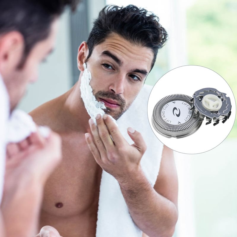 4 bucăți de tăiat lame pentru capul aparatului de ras pentru Norelco HQ3 HQ30/HQ32/HQ36/HQ300, argintiu