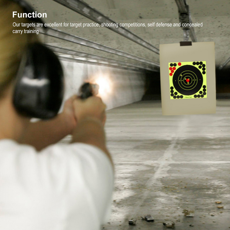 10 vnt. Spalvoti purslų gėlės taikinys 8 colių lipnūs reaktyvumo taikinio lipdukai Lengvi šaudyti taikinys Patvarus reaktyvumo tikslas