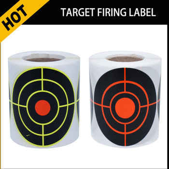 100 Pcs ανά ρολό Αυτοκόλλητο Splash Splash Reactive (Colors Impact) Shooting Sticker Targets For Shooting Training Bulls-eyes