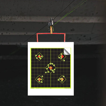 10PCS Мишени 8 x 8 инча Sight in Stick & Splatter Самозалепващи се мишени за стрелба Shots Burst Bright Fluorescent Yellow