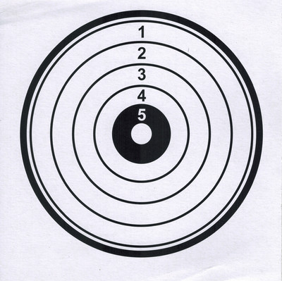 5,50 x 5,50 colio popieriniai taikiniai, 20 vnt., šaudymo iš ginklų sportas 8 parinktys lauke ir viduje Šaunamieji ginklai Pneumatiniai ginklai ir plastikiniai arba plieniniai šautuvai