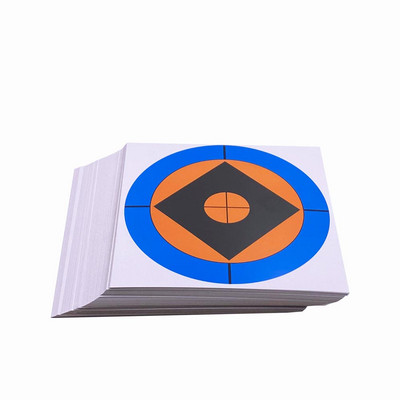 5,50 x 5,50 colio popieriniai taikiniai, 20 vnt., šaudymo iš ginklų sportas 8 parinktys lauke ir viduje Šaunamieji ginklai Pneumatiniai ginklai ir plastikiniai arba plieniniai šautuvai