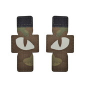 Taktikalised isetegemise kassisilmade plaastrid helendavad tumedas GITD teip MOLLE märgiplaaster paintballi kiivri jaoks.