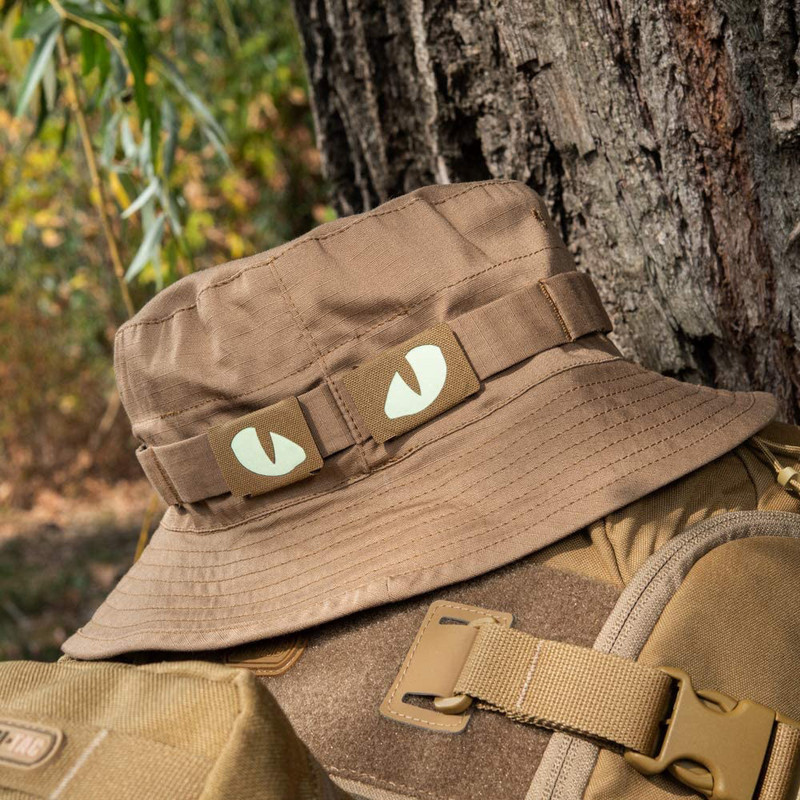 Tactical DIY Cat Eye Patches Glow in Dark Tape MOLLE Badge Patch for Paintball κράνος Καπέλο καπέλο μπουφάν για κυνήγι Ρούχα γιλέκο