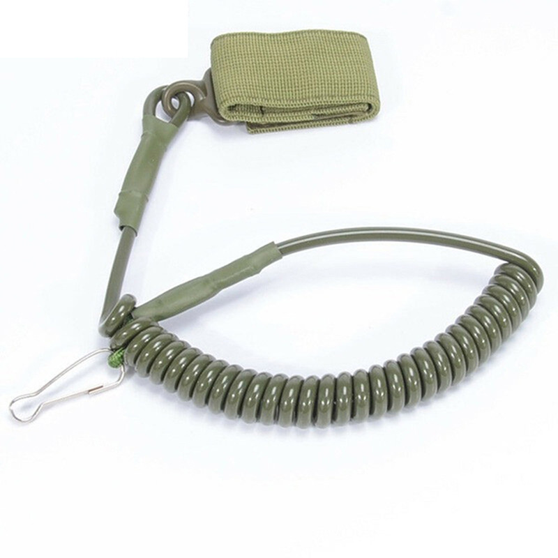 Elastne spiraaltross Pael Molle jahipüstoli tööriistarihm Airsoft püstol Käsirelv laskmine sõjaväe kott vedru rihm paintball