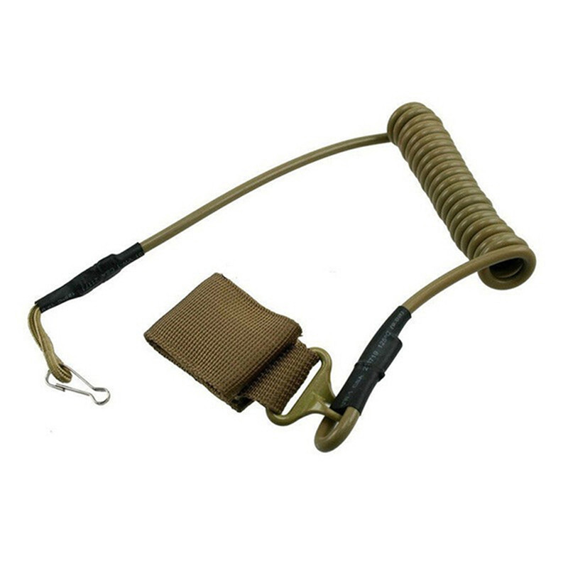 Elastne spiraaltross Pael Molle jahipüstoli tööriistarihm Airsoft püstol Käsirelv laskmine sõjaväe kott vedru rihm paintball