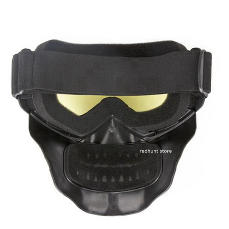 Maska za vanjske biciklističke naočale, otporna na UV zrake, otporna na vjetar, zaštitna zaštitna maska protiv magljenja, odvojiva podesiva maska za taktičke naočale CS/paintball