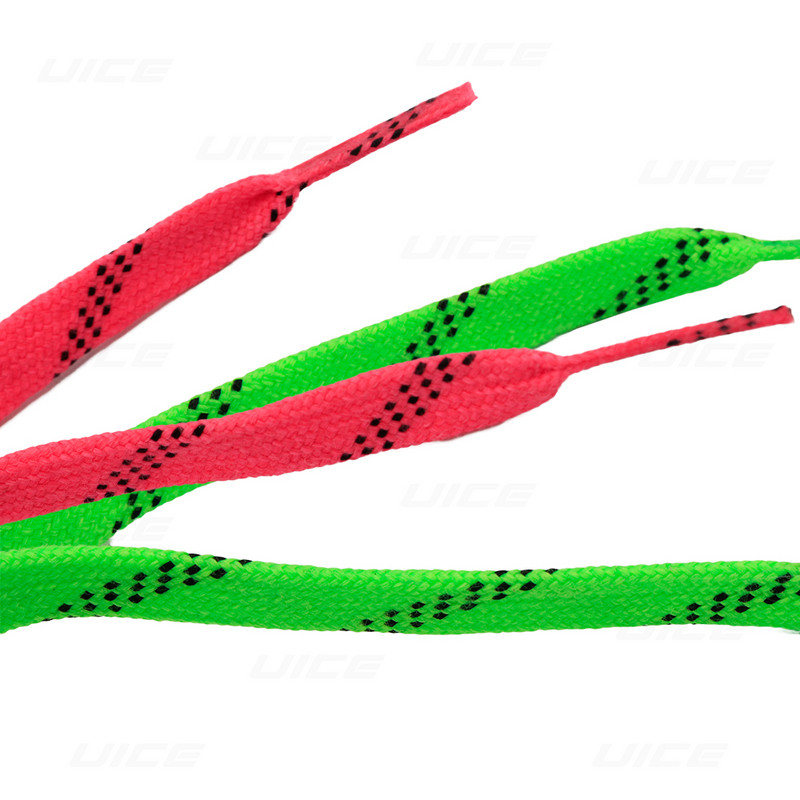 Jäähoki rulluisupaelad 84 96 108 120 tolli kahekihilised punutised, eriti tugevdatud otsad, vahatatud otsaku disain jäähoki rulluisuhoki kingapael