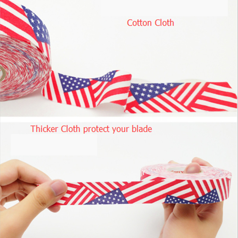 Hokikepiteip 1 tk 2,5 mm x 25 m Mitmeotstarbeline värviline sporditurvaline puuvillane riie täiustab jääväljakut Hoki sulgpalli golfiteip