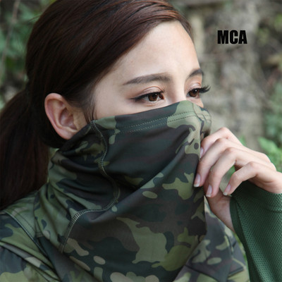 Taktikai félarcmaszk szélálló porálló kerékpáros símaszk terepszínű Airsoft paintball katonai mágikus előke maszk