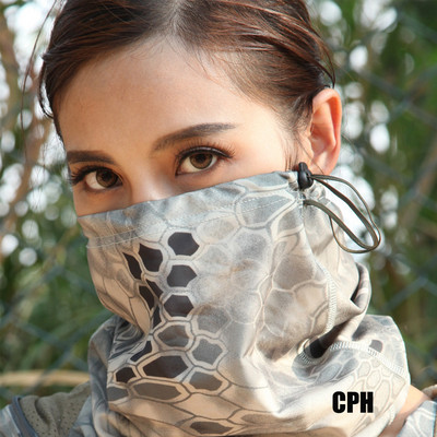 Taktikai félarcmaszk szélálló porálló kerékpáros símaszk terepszínű Airsoft paintball katonai mágikus előke maszk