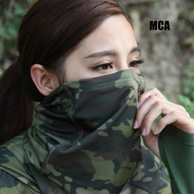 Taktikai félarcmaszk szélálló porálló kerékpáros símaszk terepszínű Airsoft paintball katonai mágikus előke maszk