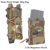 9 mm-es 5,56 egylapos tártasak M4 AK SMG Mag tároló tartó Malice Clip taktikai öv Airsoft vadászmellény Paintball kiegészítők