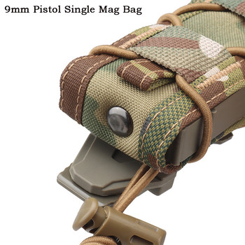 9 мм 5,56 калъф за единичен пълнител M4 AK SMG Mag Storage Holder Malice Clip Тактически колан Airsoft Ловна жилетка Аксесоари за пейнтбол