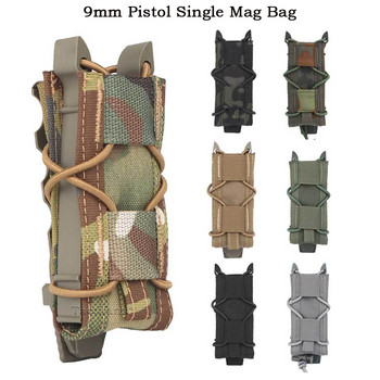 9 мм 5,56 калъф за единичен пълнител M4 AK SMG Mag Storage Holder Malice Clip Тактически колан Airsoft Ловна жилетка Аксесоари за пейнтбол