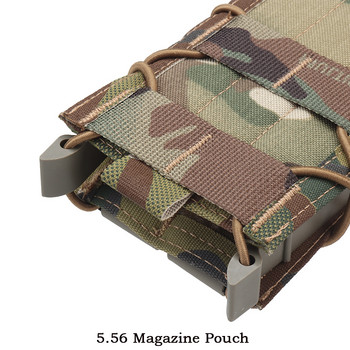 9mm 5,56 Μονή θήκη περιοδικού M4 AK SMG Mag Storage Holder Malice Clip Tactical Belt Airsoft γιλέκο κυνηγιού Paintball Αξεσουάρ