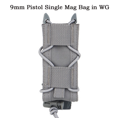 9 mm-es 5,56 egylapos tártasak M4 AK SMG Mag tároló tartó Malice Clip taktikai öv Airsoft vadászmellény Paintball kiegészítők