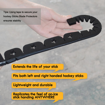 Лента за хокейна ръкохватка+протектор за острието на хокейния стик Хокейна стикова за ръкохватка Термосвиваем ръкав PP материал Лента за хокейна стик