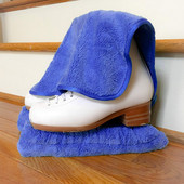 30x50cm/11,8x19,7 hüvelykes, többfunkciós mikroszálas jégkorcsolyahuzat tisztító kendővel törlő rózsaszín kék lila