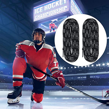 Восъчени връзки за кънки 84 инча 96 инча 108 инча 120 инча Двуслойна оплетка Допълнително подсилени накрайници 8 цвята за хокей на лед Скейт Дантела за обувки за хокей
