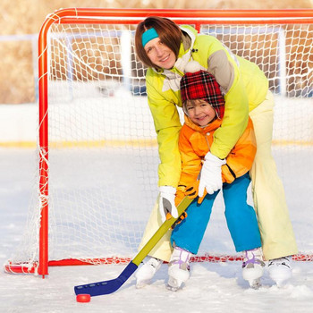 Деца Деца Зимни инструменти за тренировка стик за хокей на лед Пластмасови 2xстикове 2xтопка Играчка за зимни спортове