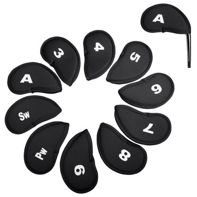 10 komada pokrivala za golf palicu, ronilačkih materijala, jednostavnih obostrano vezenih zaštitnih rukava za darove