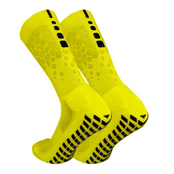 Противоплъзгащи се футболни чорапи за мъже и жени Дишащи спортни чорапи с грайфери за йога футболна фитнес зала