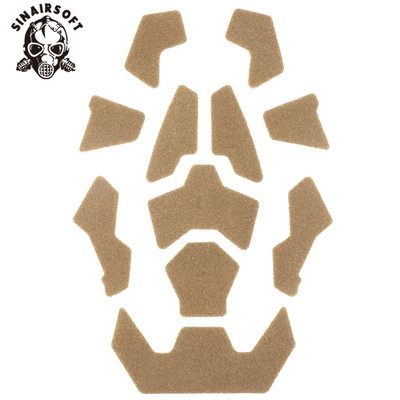 Nagy vágású, gyors sisak, szőrös ragasztó varázsmatricák tapaszok horog és hurok készlet sisakhoz, módosított rögzítőelem ragadós paintball lövöldözéshez