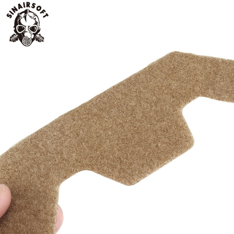 Nagy vágású, gyors sisak, szőrös ragasztó varázsmatricák tapaszok horog és hurok készlet sisakhoz, módosított rögzítőelem ragadós paintball lövöldözéshez