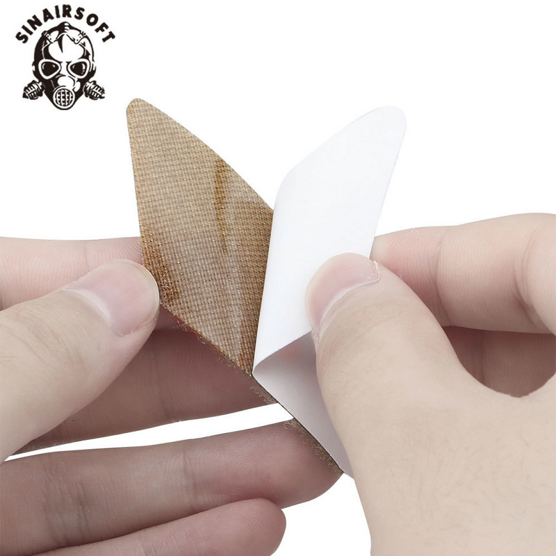 Nagy vágású, gyors sisak, szőrös ragasztó varázsmatricák tapaszok horog és hurok készlet sisakhoz, módosított rögzítőelem ragadós paintball lövöldözéshez