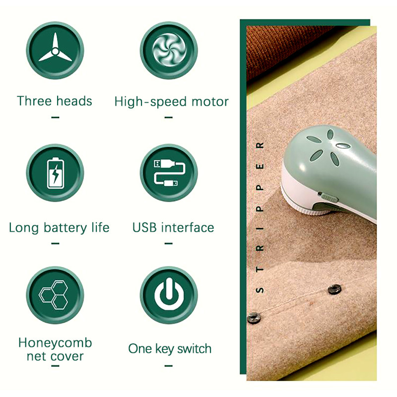 Naujas pūkelių valiklis rūbams pūkelių granulių kirpimo mašina Nešiojama įkraunama audinių skutimosi priemonė, skirta drabužių šalinimui megztiniai ritės pjoviklis