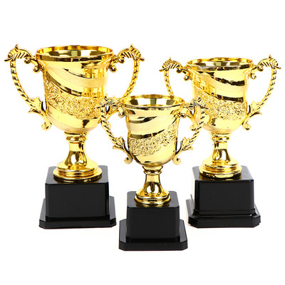 14/17/18cm Golden Award Trophy Prizes Decor Plastic Reward Prizes Kindergarten Kids Gift Awards Trophy Souvenirs Celebrations