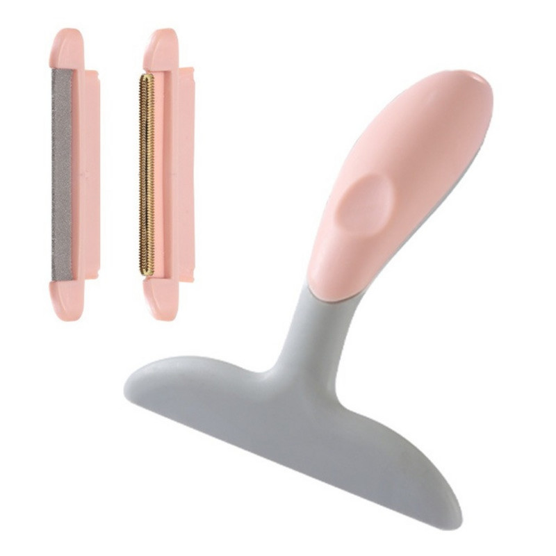 Μίνι φορητό χειροκίνητο πράκτορα αποτρίχωσης μαλλί χαλιού Παλτό ρούχων ξυριστικής βούρτσας Εργαλείο πλεξίματος με μπάλα αποτρίχωσης διπλής όψης