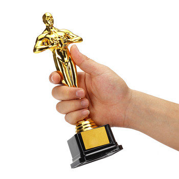 18cm 21cm 26cm Oscar Trophy Awards Gold-Plated-Replica Team Sport Competition Αναμνηστικά χειροτεχνίας Πλαστικά πάρτι Εορτασμοί Δώρα
