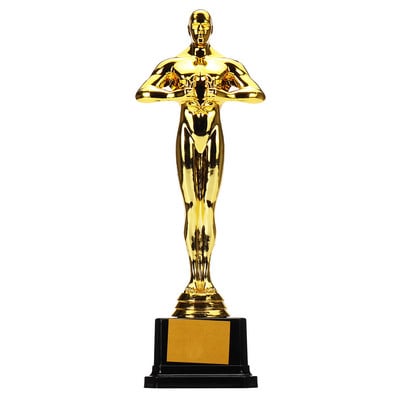 18cm 21cm 26cm Oscar Trophy Awards Gold-Plated-Replica Team Sport Competition Αναμνηστικά χειροτεχνίας Πλαστικά πάρτι Εορτασμοί Δώρα