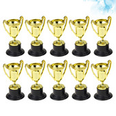 10 DB műanyag trófea díjak Sportverseny Kézműves emléktárgyak Ajándék Mini Arany Kupák Trófeák Korai Tanulási Díjak