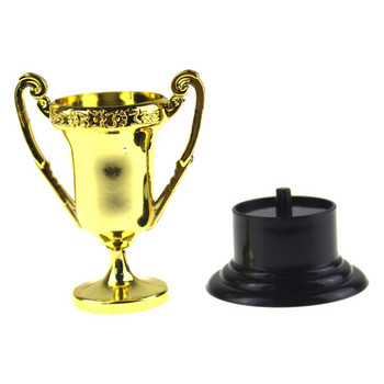 10PCS Пластмасови трофеи Награди Спортни състезания Занаятчийски сувенири Подарък Мини златни чаши Трофеи за деца Награди за ранно обучение