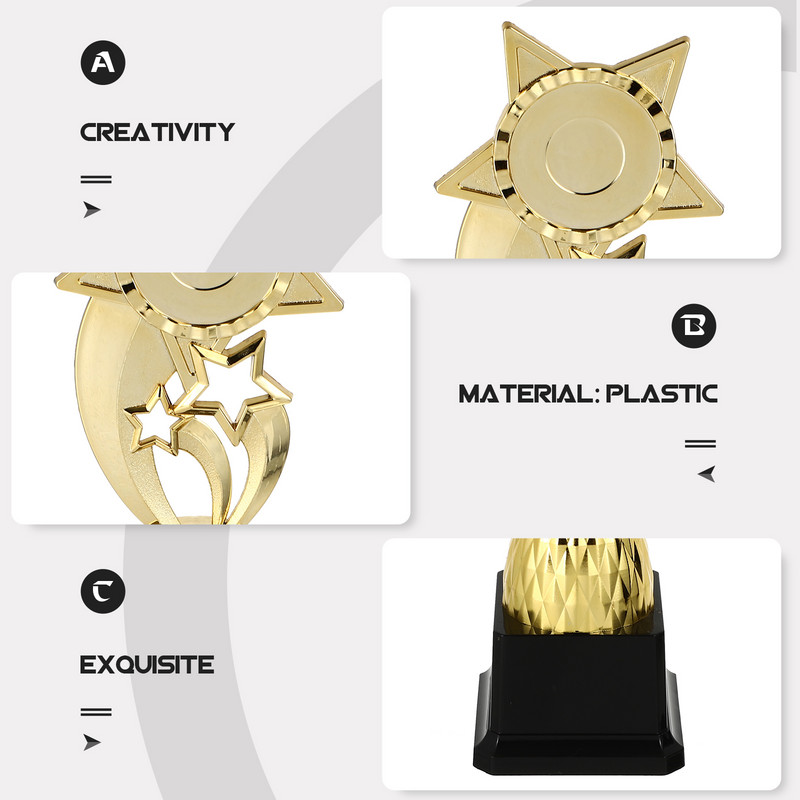 Trófea Trófeák Csillag Műanyag Finom Gyermekek Verseny Díjak Események Ellátás Tanterem Gyerekek Díszdíjak Nyertes