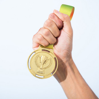 6,5 см лента за каишка Победител Медали от цинкова сплав Награда за спортни състезания Награда за медал за ленти за състезание
