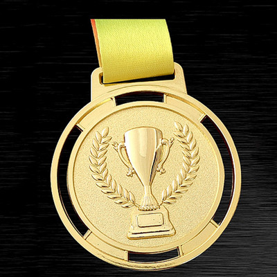 6,5 εκατοστά λουρί κορδέλας Νικητής Μετάλλια Αθλητικό κράμα ψευδαργύρου Βραβείο Αθλητικό Βραβείο Διαγωνισμός με λουράκι Βραβείο μετάλλιο