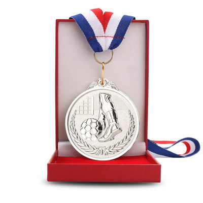 Metāla balvas medaļas Sporta medaļas Akadēmiķi apbalvo jebkuru konkursu ar kakla lenti zelta sudraba bronzas stilā suvenīru dāvanai