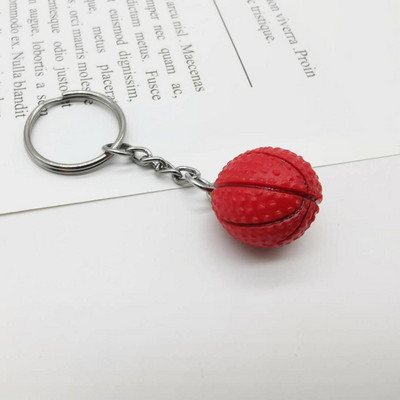 2cm jalgpall korvpall jalgpall ragbi võtmehoidja kott ripats palli ornament võtme lisavarustus