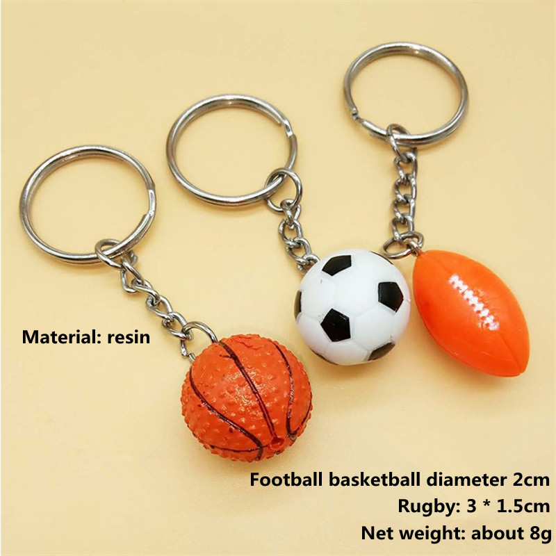 Μπρελόκ 2 εκ. μπρελόκ ποδοσφαίρου ράγκμπι μπρελόκ τσάντα μπάλα στολίδι αξεσουάρ κλειδιού