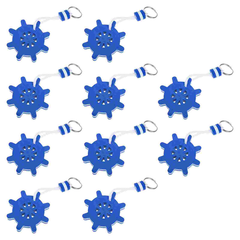 10 tk Ujuv võtmehoidja vesivahust paadiga kalapüük ujuvad võtmehoidjad võtmehoidjad meresõidubasseini purjepoi