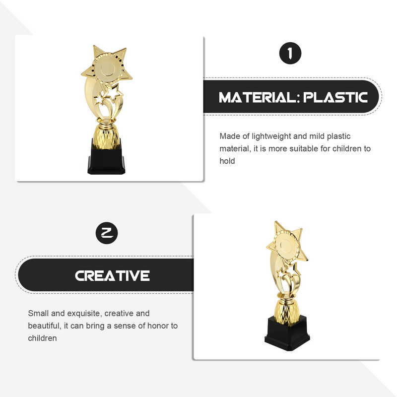 Mängu trofee karikad Lapsed lauaarvuti staaride trofeepeo soosib trofeed Minikooli preemiad trofeed plastist auhind trofee karikad laps