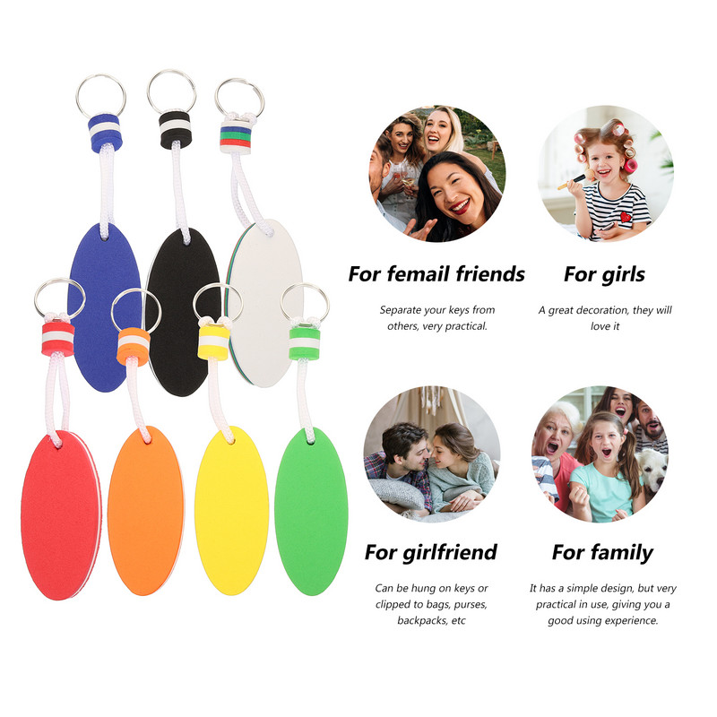 7 db Sportajándék Szörfdeszka Medál Kulcstartó Vízisport Lebegő Kulcstartó Tároló