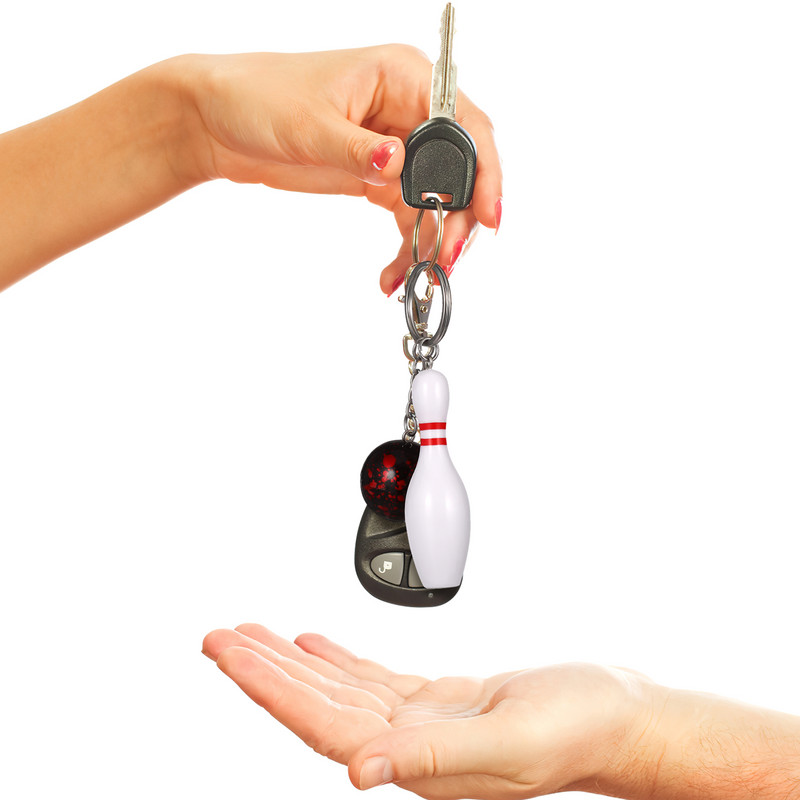 10 db Kreatív Újdonság Hordozható Bowling Kulcstartók Bowling Medál Kulcstartók Bowling Kulcstartók