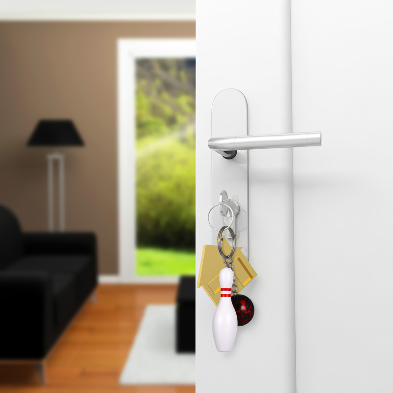 10 db Kreatív Újdonság Hordozható Bowling Kulcstartók Bowling Medál Kulcstartók Bowling Kulcstartók